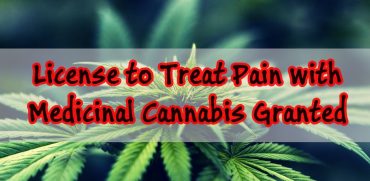 First license granted to treat pain with Medicinal Cannabis