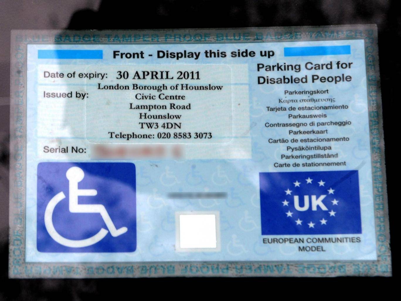 Blue Badge Parking Permits to be rolled out to People with Hidden Disabilities, Government purposes